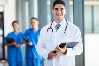 young medical doctor in hospital